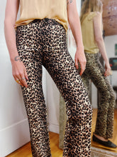 Load image into Gallery viewer, VINTAGE COTTON BLEND LEOPARD TROUSERS

