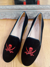 Load image into Gallery viewer, MODERN JON JOSEF EMBROIDERED VELVET 💀 LOAFERS
