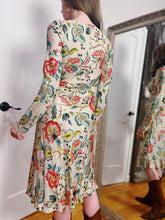 Load image into Gallery viewer, VINTAGE SILK BIAS FLORAL SLIP DRESS
