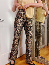 Load image into Gallery viewer, VINTAGE COTTON BLEND LEOPARD TROUSERS
