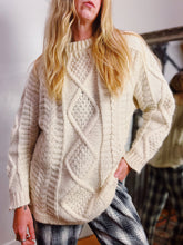 Load image into Gallery viewer, VINTAGE WOOL ARAN SWEATER
