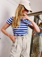 Load image into Gallery viewer, MODERN COTTON STRIPED TEE
