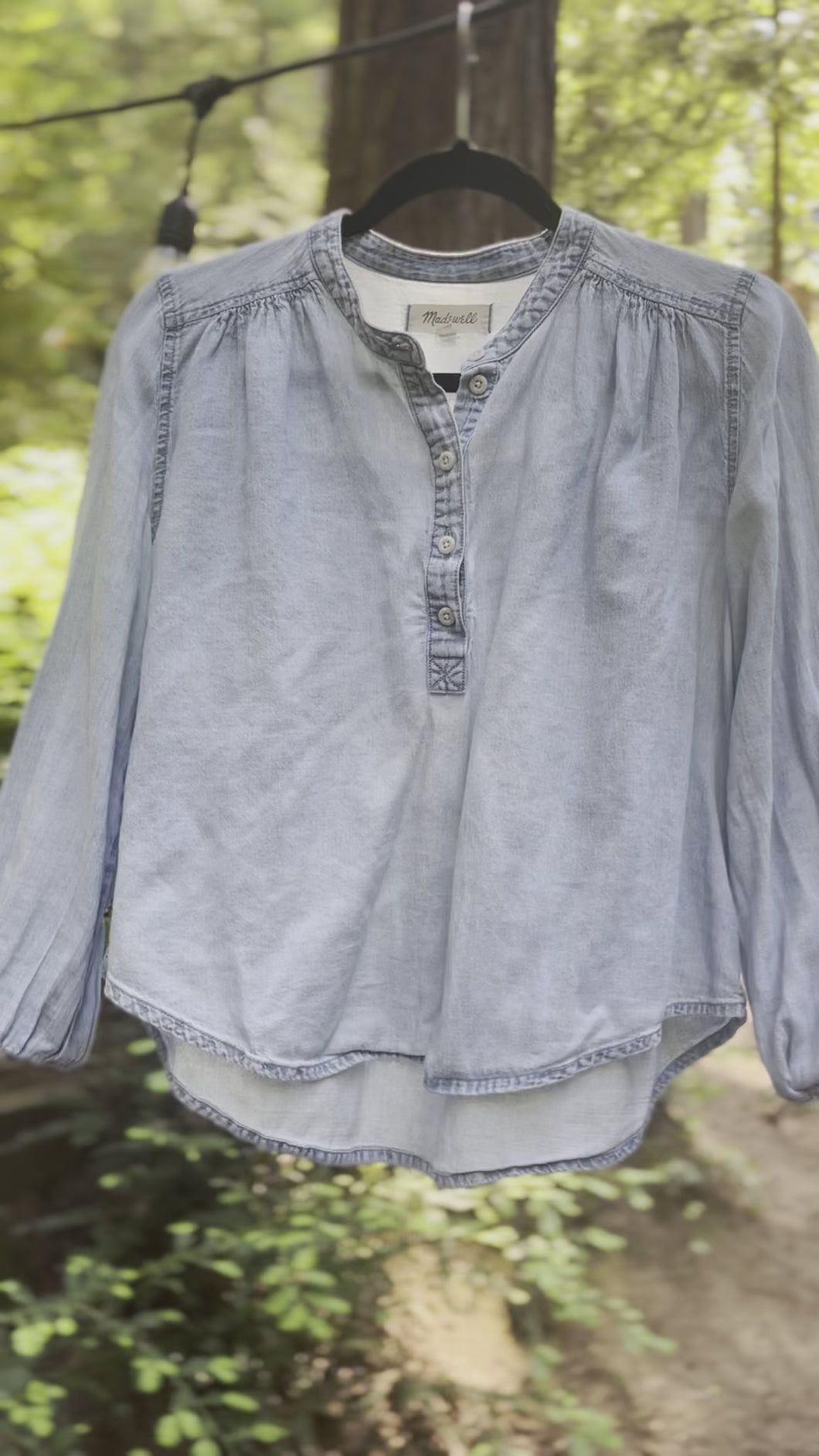 Madewell chambray blouse