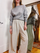 Load image into Gallery viewer, MODERN TEXTURED VELVET EASY PANTS
