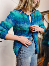 Load image into Gallery viewer, VINTAGE MOHAIR GRADIENT CARDIGAN
