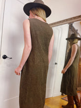 Load image into Gallery viewer, VINTAGE TEXTURED LINEN DRESS
