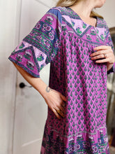Load image into Gallery viewer, VINTAGE INDIAN COTTON DRESS
