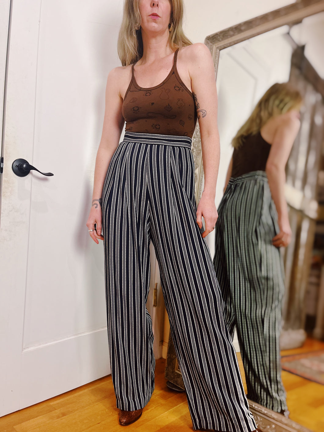 VINTAGE STRIPED TROUSERS