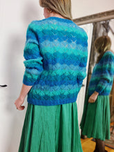 Load image into Gallery viewer, VINTAGE MOHAIR GRADIENT CARDIGAN
