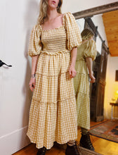 Load image into Gallery viewer, MODERN GINGHAM TIERED DRESS
